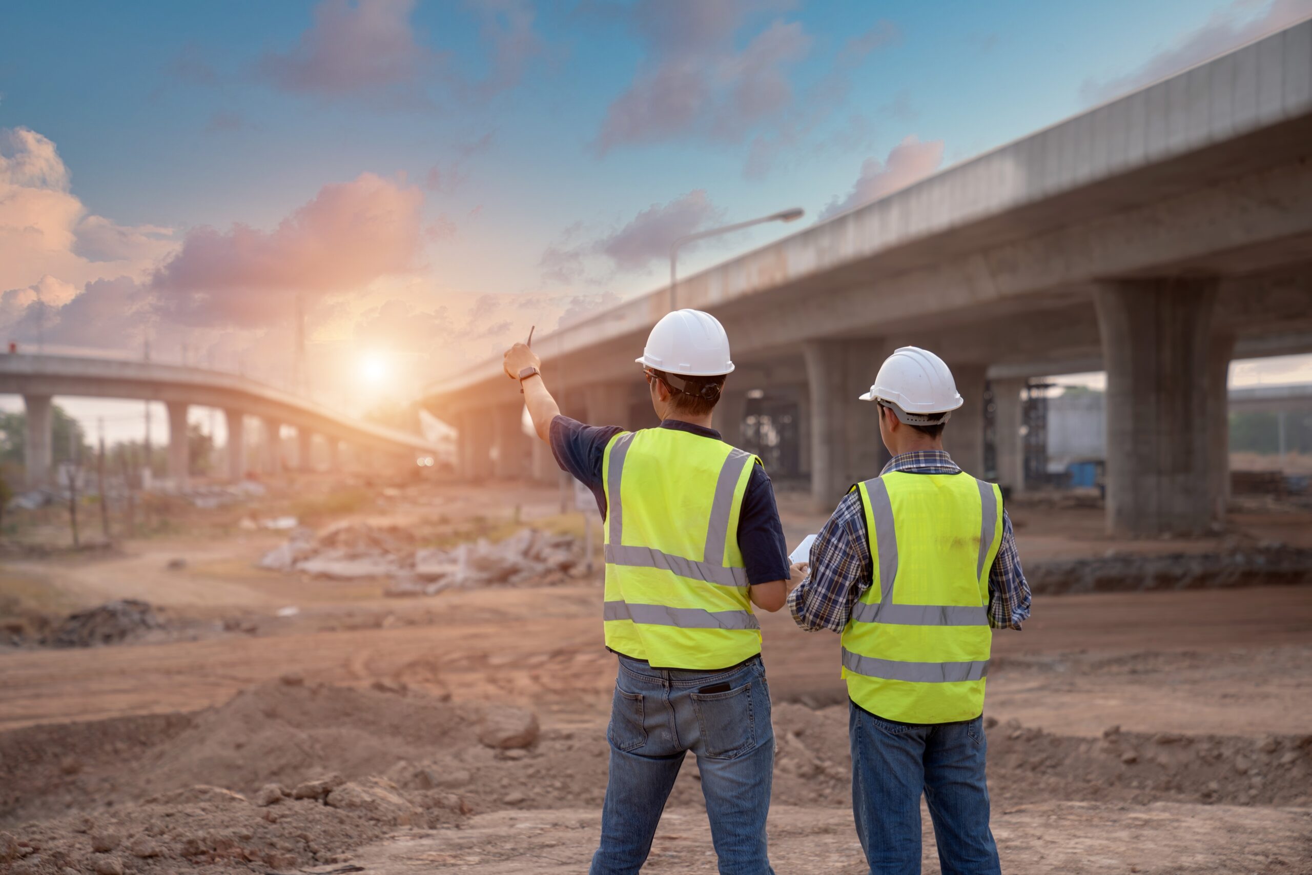 The,Expressway,Engineering,Team,Inspected,The,Construction,Work.,Asian,Architects